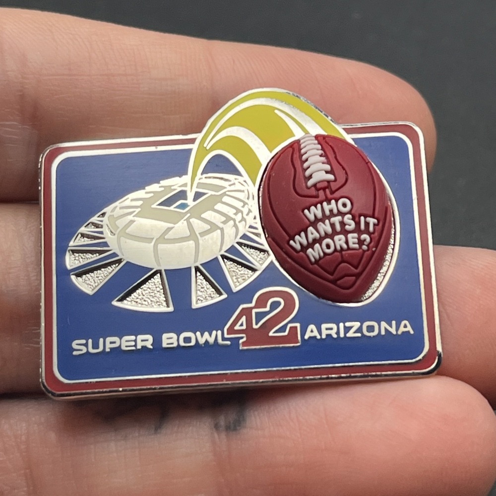 Super Bowl XLII NFL 2008 New England Patriots New York Giants Lapel Hat Pin